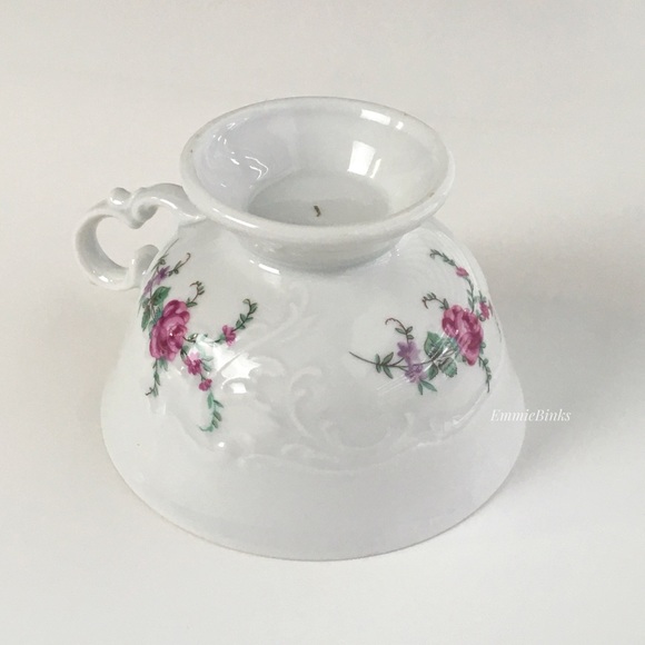 Vintage 1940’s Wawel Fine Porcelain China Poland Rose Garden Gold Trim Cup Set - Picture 8 of 16